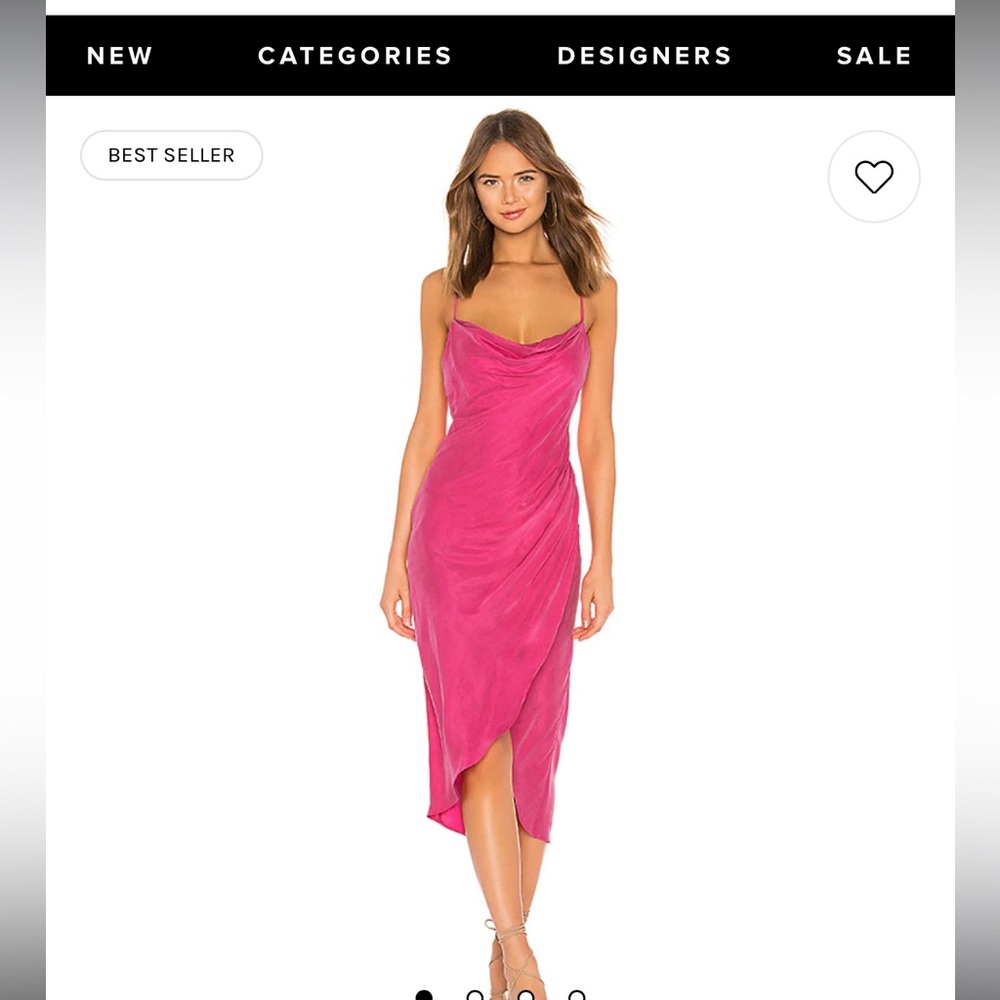 REVOLVE Noah Wrap Dress in Hot Pink by Lovers and Friends